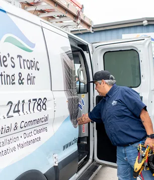 Charlie's Tropic Heating & Air service truck