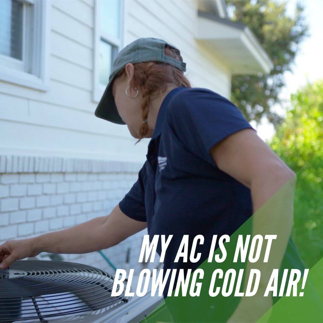 my ac is not blowing cold air graphic