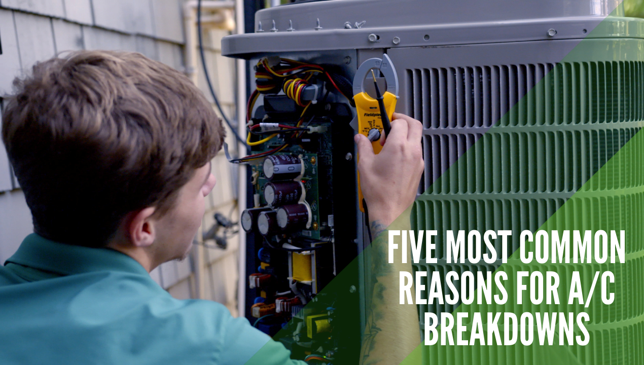 Five most reasons for A/C breakdowns
