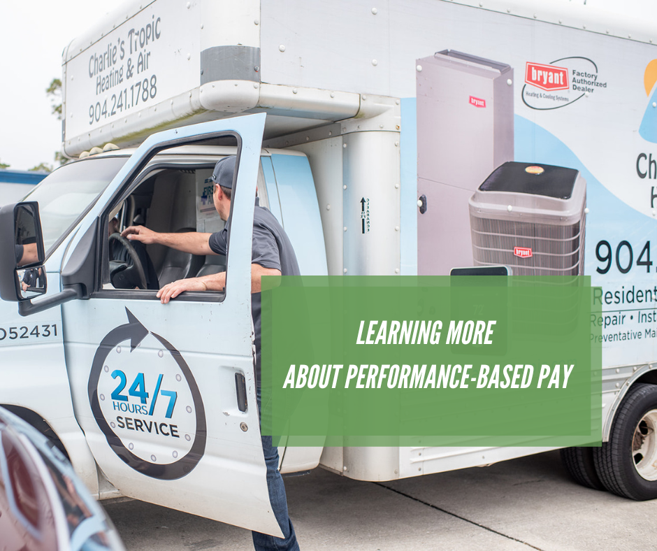 HVAC technician paid by performance-based pay